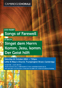 Parry: Songs of Farewell & Bach: Three Motets
